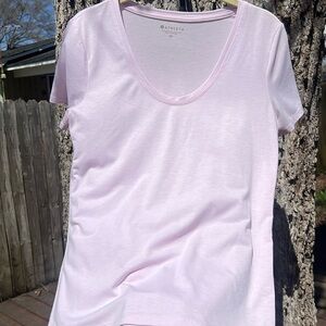 Athleta Light Pink Tee T-Shirt Women's XS, Short Sleeve